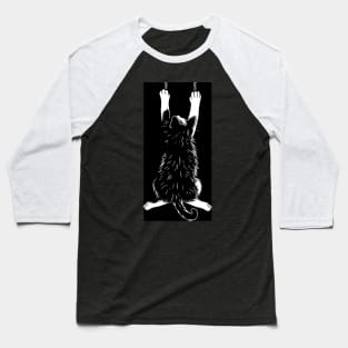 Hanging Cat Baseball T-Shirt